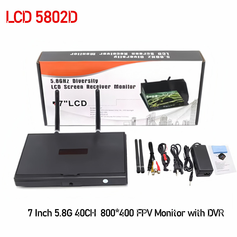 5.8G FPV DVR LS5802D, 7 inç LC - Drone Controller Screen incelemesi ve fiyatı